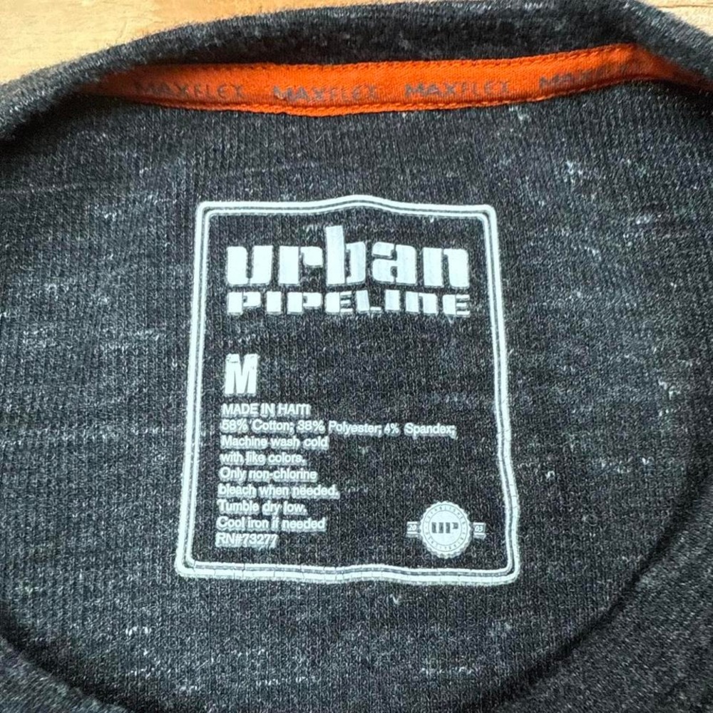 dark grey urban‎ pipeline waffle knit thermal sweater - Picture 3 of 4